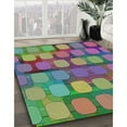 thumbnail image 3 of Ahgly Company Machine Washable Indoor Rectangle Transitional Green Area Rugs, 2' x 3', 3 of 7