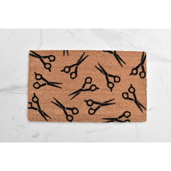 Porch Mat Cute Scissor Doormat Hair Salon Decor Salon Doormat Hair Stylist Gift Cute Doormat Funny Doormat Welcome Mat Hairdresser Rug Mat Funny Doormat Cute Rugs for Kitchen Bathroom 16x24 inch