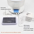 thumbnail image 5 of Folding Low-Noise USB Solar Fan With Bright LED Night Light + Solar Panel With 180° Adjustable Angel Desk Fan, 5 of 7