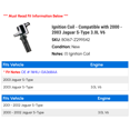 thumbnail image 2 of Ignition Coil - Compatible with 2000 - 2003 Jaguar S-Type 3.0L V6 2001 2002, 2 of 2