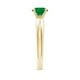 thumbnail image 3 of Angara Natural 0.75 Ct. Emerald Solitaire Ring in 14K Yellow Gold for Women (Ring Size: 9), 3 of 9