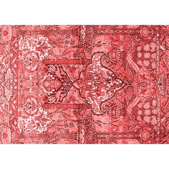 Ahgly Company Indoor Rectangle Persian Red Traditional Area Rugs, 5' x 7'