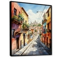 thumbnail image 2 of Designart "Magical Oaxaca Surrealism in Colorful Mexico II" Cityscapes Floater Framed Canvas Print, 2 of 7