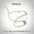 thumbnail image 6 of Plastic Clothes Hangers (20, 40, & 60 Packs) Heavy Duty Durable Coat and Clothes Hangers | Vibrant Color Hangers | Lightweight Space Saving Laundry Hangers (20 Pack - Beige), 6 of 6