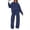 Navy, variant on Fall Sweatsuits Women 2 Pcs Lounge Sets Matching Oversized Sweatshirt Sweatpants Tracksuit Set (Green XL)