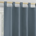 thumbnail image 6 of Sun Zero Brant 1-Piece Energy Saving Blackout Tab Top Curtain Panel, 40"x95", Denim Blue, 6 of 8