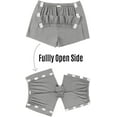thumbnail image 5 of UTOURS Unisex Tear Away Shorts 3-inch Knee Hip Replacement Recovery Post Surgery Cotton Shorts Loose Fit Without Pocket, 5 of 6