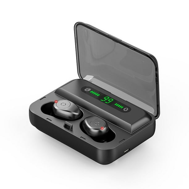 TWS Auriculares Bluetooth V5.0 Auriculares inalámbricos con 2000 mAh Estéreo móvil Bass auriculares Auriculares teléfono MIC Recargable Sweethay EL010137-00