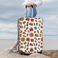 thumbnail image 4 of Uemuo Hot Dog Pizza Printed Washable Luggage Cover - Fashion Suitcase Protector Fits 18-32 Inch Luggage -X-Large, 4 of 9