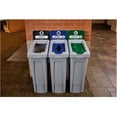 thumbnail image 5 of 23 Gallon Recycling Station Bin, Modular Waste Container with Lid Insert, Billboard Sign & Label Kit, Commercial Recycling System, Mixed, 5 of 6