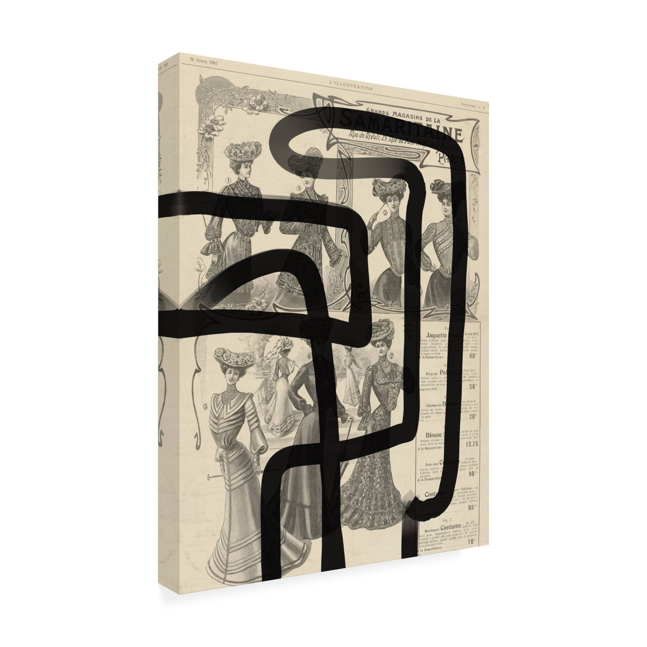 Trademark Fine Art Yopie Studio Abstract paper I Canvas Wall Art
