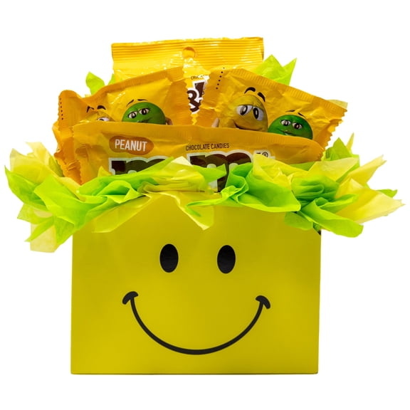 Peanut M&M's Candy Bouquet Gift Box | Gift Idea for Birthdays, Anniversary, Thank You | Send a Smile