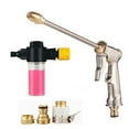 thumbnail image 1 of Garden Hose Nozzle Pressure Washer Tool 360 Rotating 3 Spray Modes Metal Aluminum Alloy EVA Handle Outdoor Use, 1 of 8