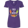 thumbnail image 3 of Inktastic Cinco De Mayo Peppers Women's V-Neck T-Shirt, 3 of 5