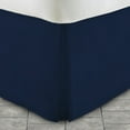 thumbnail image 2 of The Great American Store Bedding Easy on/Easy off 18-Inch Extra Drop Length 1800 Series Double Brushed 100% Microfiber Pleated Bed Skirt - Cal-King (Solid, Navy Blue), 2 of 3