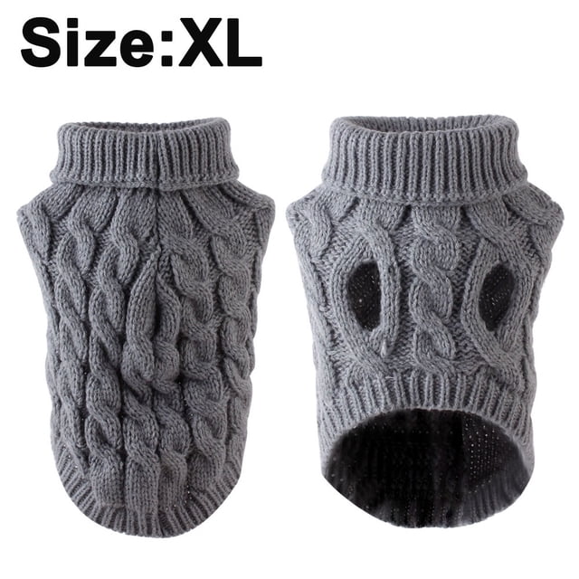 Suéter de cuello alto para perro, ropa de punto para cachorros, chaqueta gruesa y cálida para otoño e invierno, 246