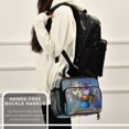 thumbnail image 6 of Insulated Lunch Bag 6L Leak-Proof Lunch Box with Shoulder Strap Multiple Pockets Lunch Tote Vintage Style Vase, 6 of 9