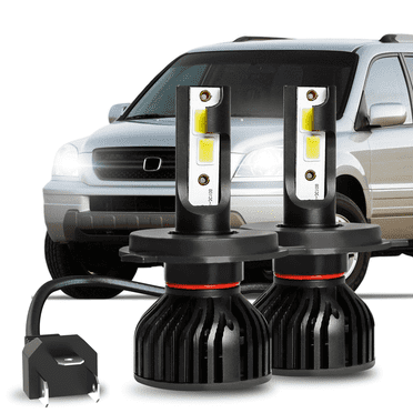 For Honda Pilot 2003 2004 2005 LED Headlight Bulbs 9003 H4 High and Low Beam 2pcs