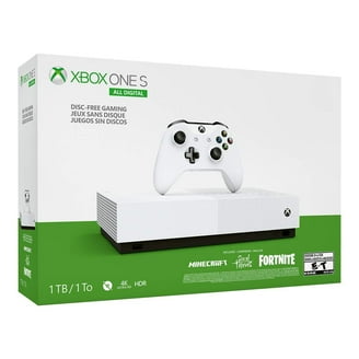 Microsoft Xbox One S 1TB All Digital Edition 3 Game Bundle, Disc