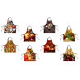 thumbnail image 4 of GUOOL Chistmas Kitchen Apron with Pockets Ties Chef's Apron Cooking blinking, 4 of 6