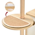 thumbnail image 6 of Vibrant Life 7-Level 69" Natural Wood Cat Tree with Condo, Ladder, and Acrylic Hammock, Beige, 6 of 9