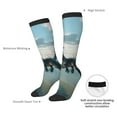 thumbnail image 4 of Fotbe Cloud Sky Green Dragon Calcetas Divertidas Estampadas para Hombre y Mujer, Calcetas de Algodón hasta la Rodilla para Caminar, Correr, Enfermería y Embarazo, 4 of 6