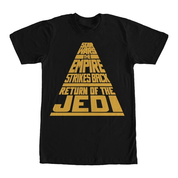 Men's Star Wars Title Logo Crawl Graphic Tee Black X Large