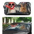 thumbnail image 3 of 3D Dog Design Foldable Car Sunshade For Pet Lovers, 3 of 5
