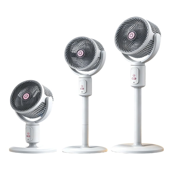 2026 NEW Pedestal Fan For Bedroom, 5-Speed USB Whole Room Air Circulator With 90° Oscillation & Adjustable Height, Quiet Pedestal Fan For Home Office Dormitory Living Room Study 29"