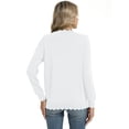 thumbnail image 7 of Chiclily Women's Long Sleeve Cardigan Lightweight Button Down Knit Sweater, S-2XL, 7 of 7
