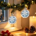 thumbnail image 5 of Qwtwty Glowing Christmas Story Ornament, Light-Up Mini Holiday Scene Christmas Tree Hanging Decoration with Warm LED Light, 5 of 6