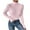 Pink, variant on IROINNID Reduced Womens Sweater Turtleneck Pullover Sweater Solid Color Loose Short Length Long Sleeve Sweater