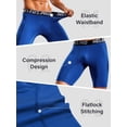 thumbnail image 6 of NELEUS Men's Performance Compression Shorts Athletic Workout Underwear 3 Pack,Black+Gray+Blue,US Size S, 6 of 12