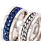 thumbnail image 4 of Anillos de Cadena Giratorios Antiestrés Geniales para Hombres, Anillo Relajante Antiansiedad de Acero Inoxidable, Fidget Spinner e-62.5 mm, 4 of 6