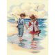 thumbnail image 1 of Wdftyju Bordado completo 11CT punto de cruz estampado Kit Seaside Boy and Girl Printed Craft Wdftyju 5ux7mz1va2bh9rl5, 1 of 9