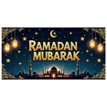 thumbnail image 3 of Ramadan Mubarak Lanterns Mosque Design Backdrop Banner Party Celebration Photography Props Decorations Islamic Festival Background, 3 of 4