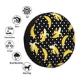 thumbnail image 4 of Rateoe Banana Pattern Tire Cover Wheel Protectors Weatherproof Wheel Covers Universal Fit for Trailer Rv SUV Truck Camper Travel Trailers Accessories-15 inch, 4 of 6
