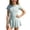 #03-Green, variant on Little Girls Bathing Suits One Piece 14-15 Years, Girls Two Piece Swimwear Summer Short Sleeve Guard Swimsuit With Swim Shorts for Toddler Kids Youth
