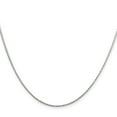 thumbnail image 2 of 925 Sterling Silver Rhodium Plated 1.25mm Sparkle-Cut Round Spiga Chain Necklace 22 Inch Chain Necklace for Women and Me, 2 of 2