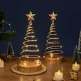 thumbnail image 1 of Fiudx Adorno de Estrella de Hierro, Pieza Decorativa Iluminada, Decoración Navideña Soldada a Mano, Base Estable con Peso, Ideal para Decorar La Oficina En Casa, Ambiente Festivo, Funciona con 3 Pila, 1 of 6