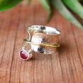 thumbnail image 2 of ELANZAA JEWELS- Adjustable Silver Ring 925 Sterling Multi-Line Open Band | Minimalist Stackable Jewelry for Modern Women, 2 of 4