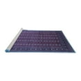 thumbnail image 2 of Ahgly Company Machine Washable Indoor Round Oriental Blue Industrial Area Rugs, 5' Round, 2 of 4