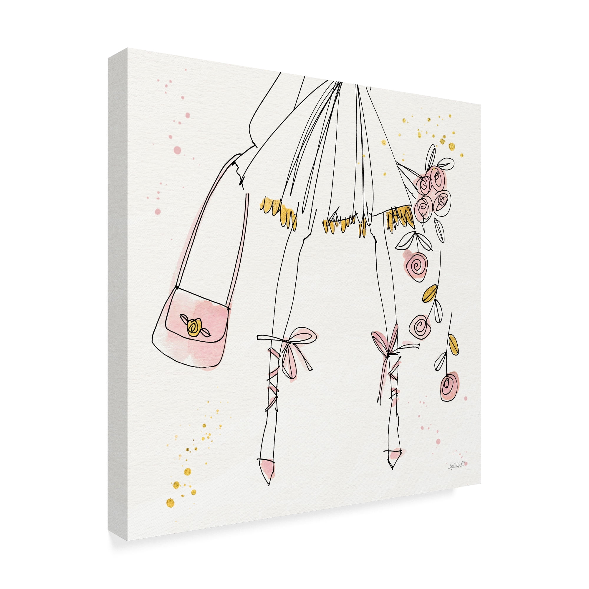 Trademark Fine Art 'Fashion Feet IV' Canvas Art by Anne Tavoletti