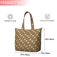 thumbnail image 4 of Beige Chicken Pattern Travel Tote Bags for Women Carry On,Large Weekender Bags for Women Travel,Multi Functional Duffle Bag for Work,Shopping,Sports, 4 of 5