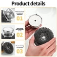 thumbnail image 3 of Januofit 5Pcs Steel Wool Scrubber with Replacement Wire Sponge Pads Set, Stainless Steel Scrubber with Handle for Scouring Stubborn Messes from Cast Iron, Pots, Pans, Grill, Stoves, Sink, 3 of 6