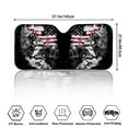 thumbnail image 7 of FORUDESIGNS Wolf American Flag Pattern Car Windshield Sun Shade Waterproof Auto Window Sun Shade Visor Block UV Rays Reflective Sunshade for Protection 57.1 x 27.4 inches, 7 of 7
