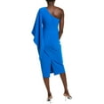 thumbnail image 2 of Badgley Mischka womens  One-Shoulder Midi Dress, 6, Blue, 2 of 3