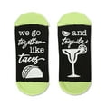 thumbnail image 4 of MeMoi Women's Tequila N Tacos Low Cut Non-Skid Socks - Womens - Female, 9-11, Black, 4 of 7