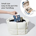 thumbnail image 4 of PhooArto Small Jewellery Box, Cute Penguin Dots Pattern Portable Travel Mini Jewelry Case for Women Leather Ring Organizer, 4 of 5