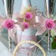 thumbnail image 4 of Cabezas De Flores Artificiales 3,5 cm Kunstblumen DIY Dekorationen Kunstblumen für Hochzeitsfeier (Rosa) Ndcxsfigh libre de BPA, 4 of 7